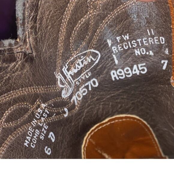 Justin Men 6 D Quill Ostrich Boots Leather #J 70570 Western Cowboy Rodeo - Picture 8 of 11